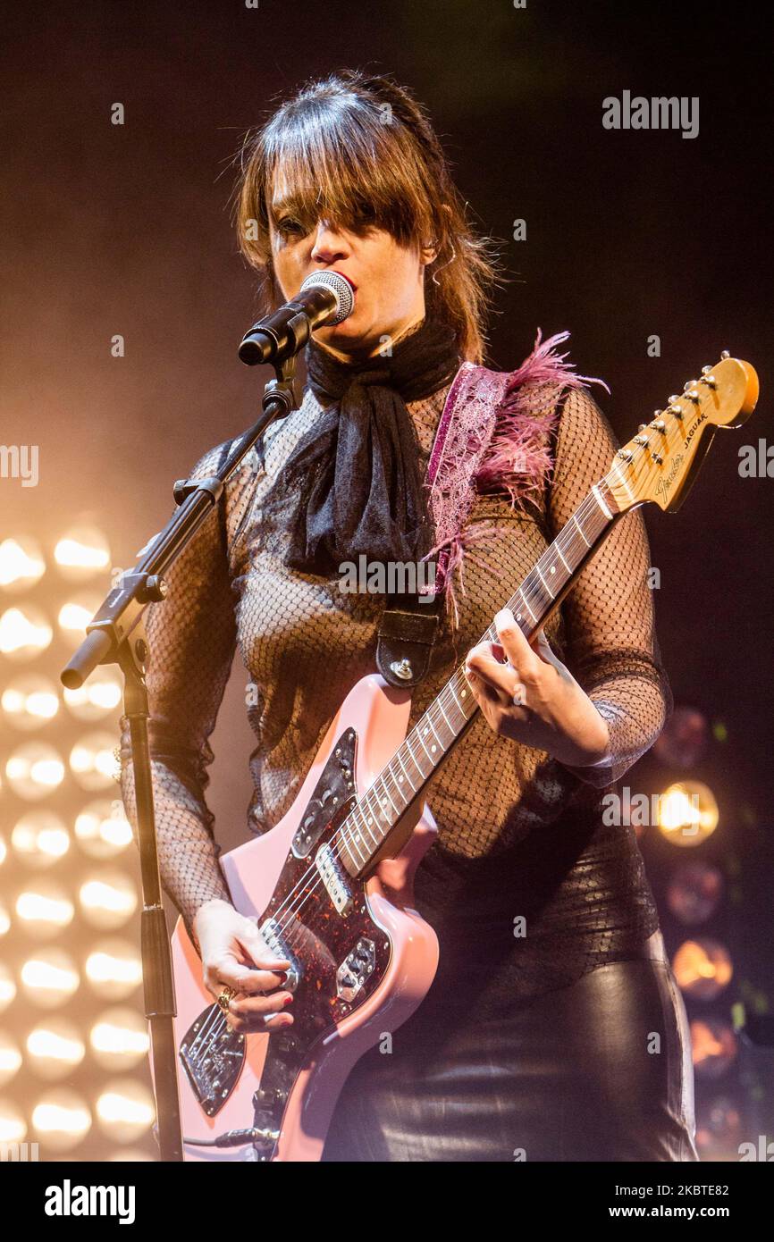 Carmen Consoli tritt am 5 2015. September live in der Carroponte in Mailand auf (Foto: Mairo Cinquetti/NurPhoto) Stockfoto