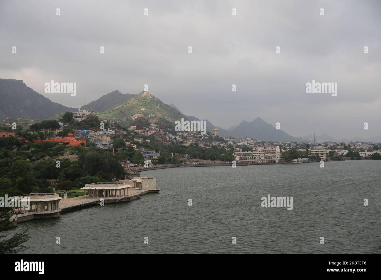 Monsun Wolken am Himmel, in Ajmer, Rajasthan, Indien am 12. Juli 2020. (Foto von Himanshu Sharma/NurPhoto) Stockfoto