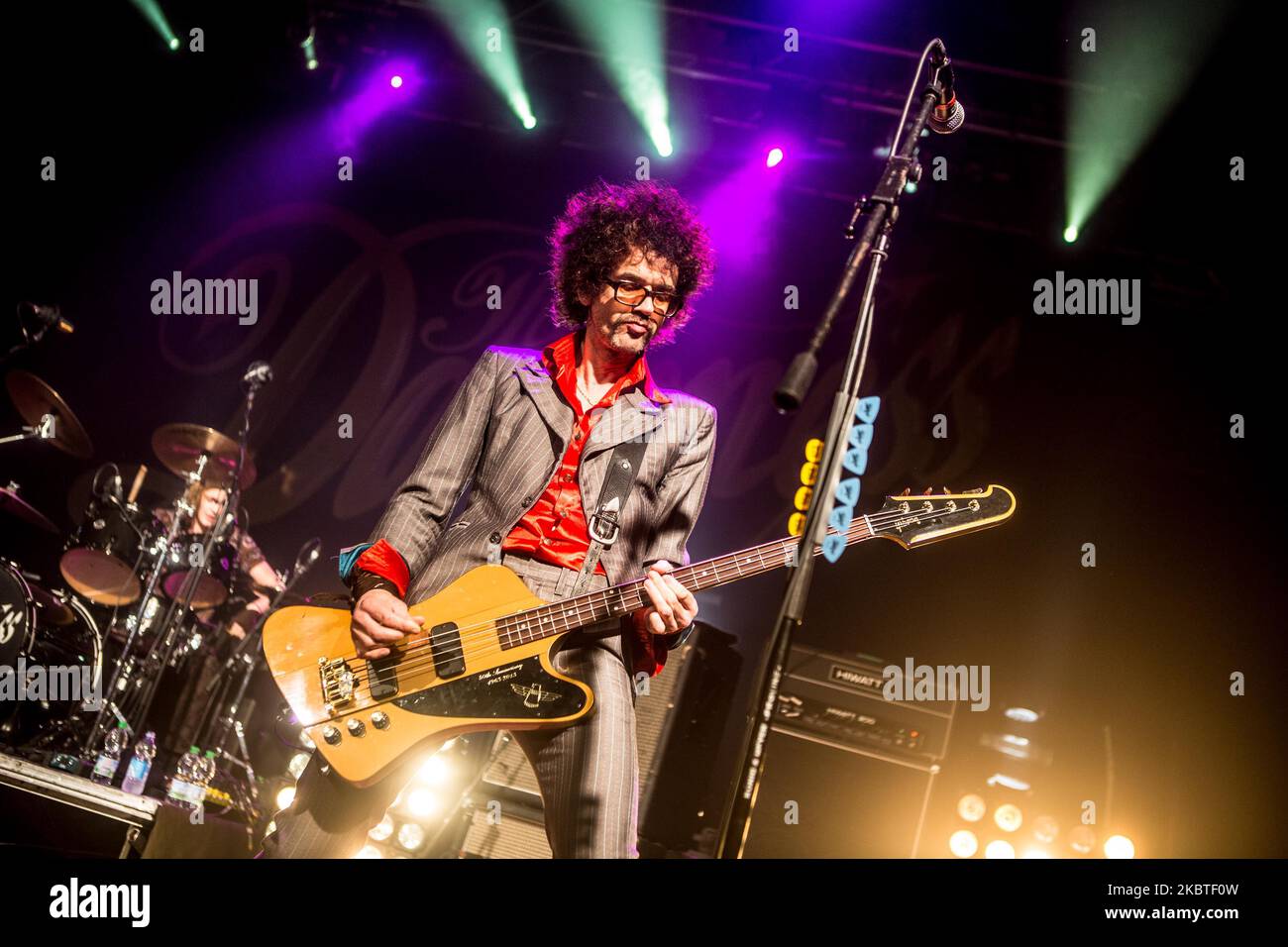 Frankie Poullain of the Darkness spielt am 24 2016. Januar live im Alcatraz in Mailand, Italien (Foto: Mairo Cinquetti/NurPhoto) Stockfoto