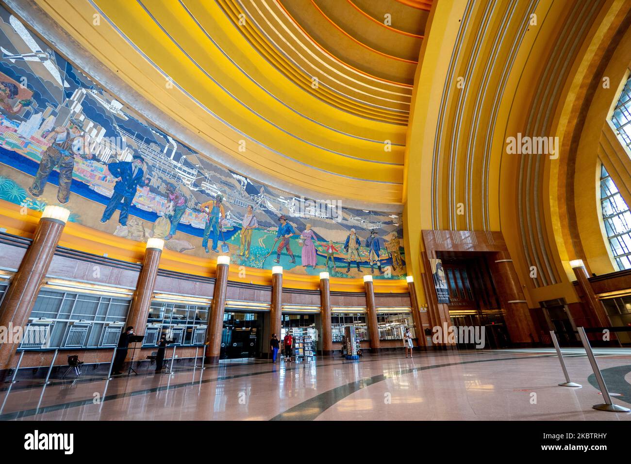 Das Cincinnati Museum Center im Union Terminal öffnete seine Türen und Exponate für die Öffentlichkeit heute Morgen im Zuge der Coronavirus COVID-19 Pandemie, Freitag, 17. Juli 2020, in Cincinnati, Ohio, Usa. (Foto von Jason Whitman/NurPhoto) Stockfoto