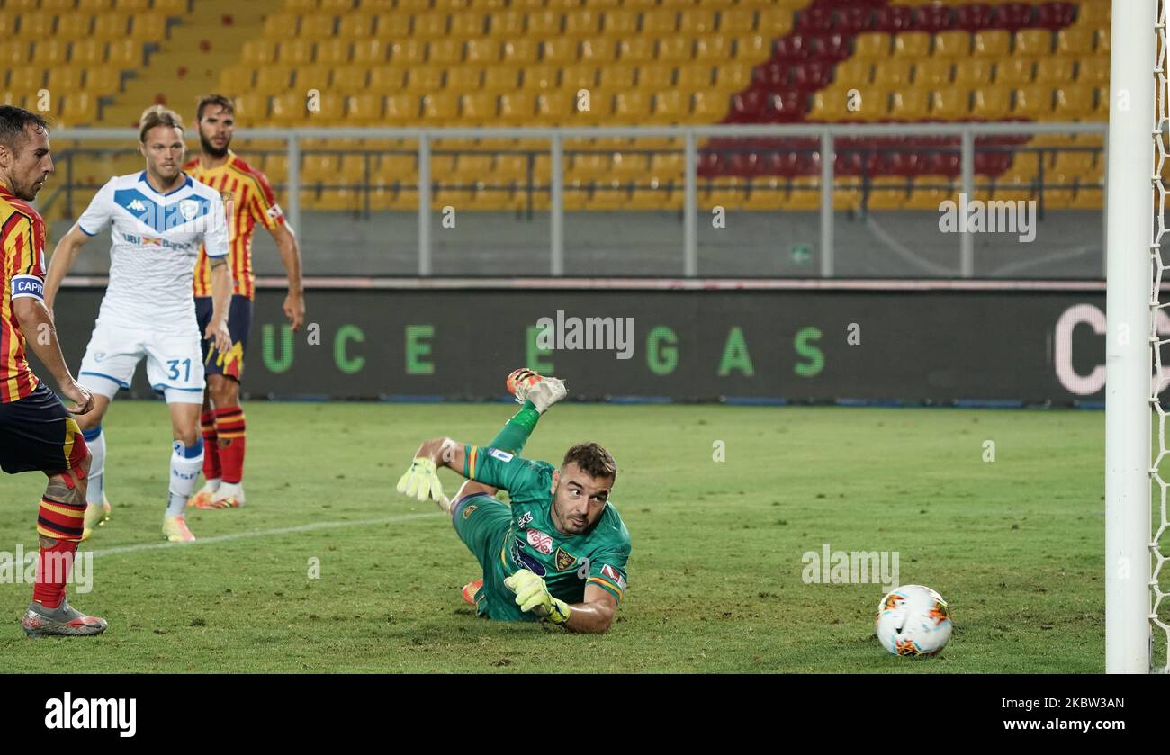 Gabriel Vasconcelos Ferreira von US Lecce während der Serie Ein Spiel zwischen US Lecce und dem FC Brescia am 22. Juli 2020 Stadion 'Via del Mare' in Lecce, Italien (Foto von Gabriele Maricchiolo/NurPhoto) Stockfoto