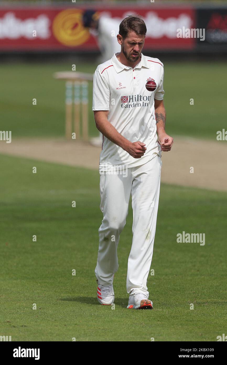 Tom Bailey von Lancashire während des Bob Willis Trophy-Spiels zwischen Durham County Cricket Club und Lancashire am 10. August 2020 in Emirates Riverside, Chester le Street, England. (Foto von Mark Fletcher/MI News/NurPhoto) Stockfoto