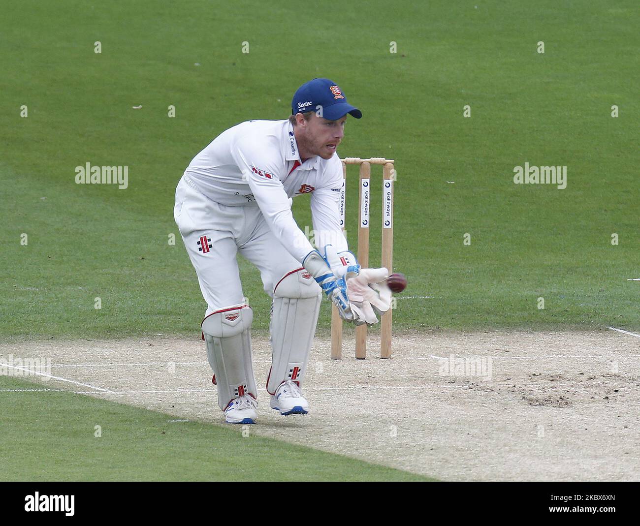 Essex's Adam Wheater am ersten Tag der Bob Willis Trophy Southern Group