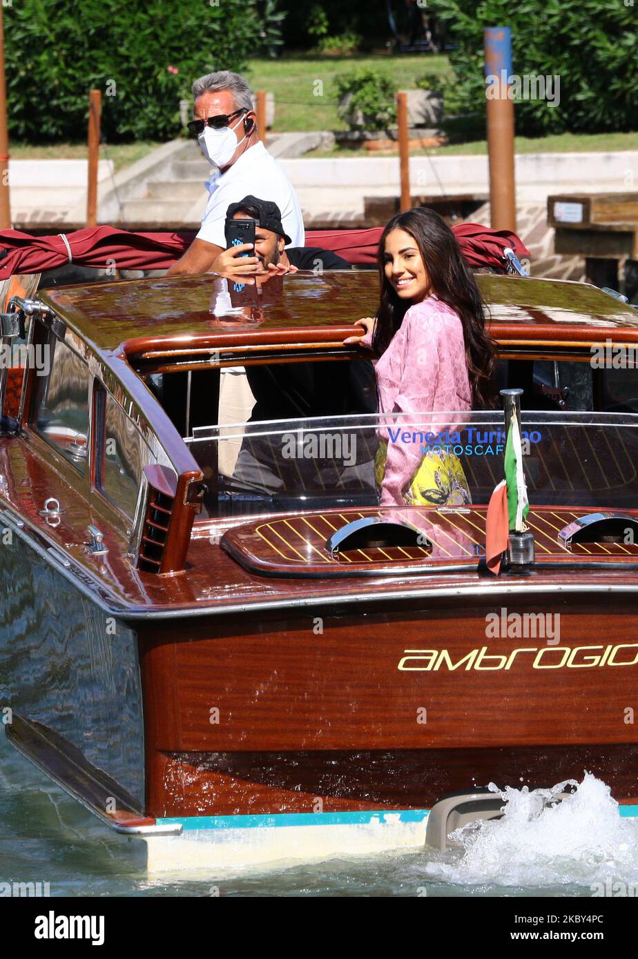 Giulia de Lellis wird gesehen, wie sie am 04. September 2020 während des Filmfestivals in Venedig 77. im Excelsior ankommt. (Foto von Matteo Chinellato/NurPhoto) Stockfoto