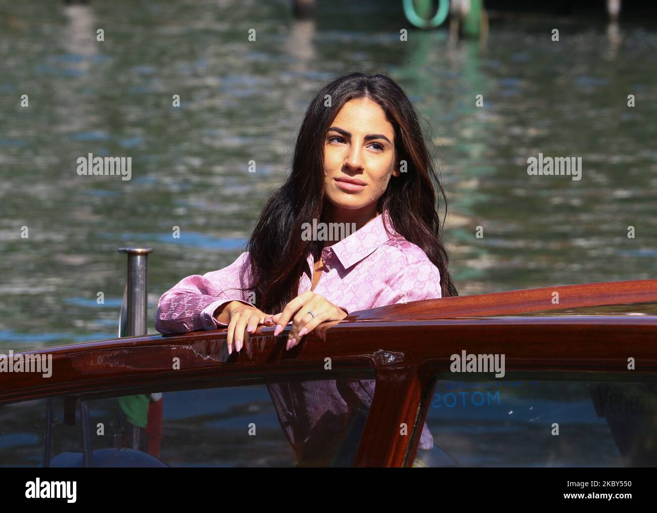 Giulia de Lellis wird gesehen, wie sie am 04. September 2020 während des Filmfestivals in Venedig 77. im Excelsior ankommt. (Foto von Matteo Chinellato/NurPhoto) Stockfoto