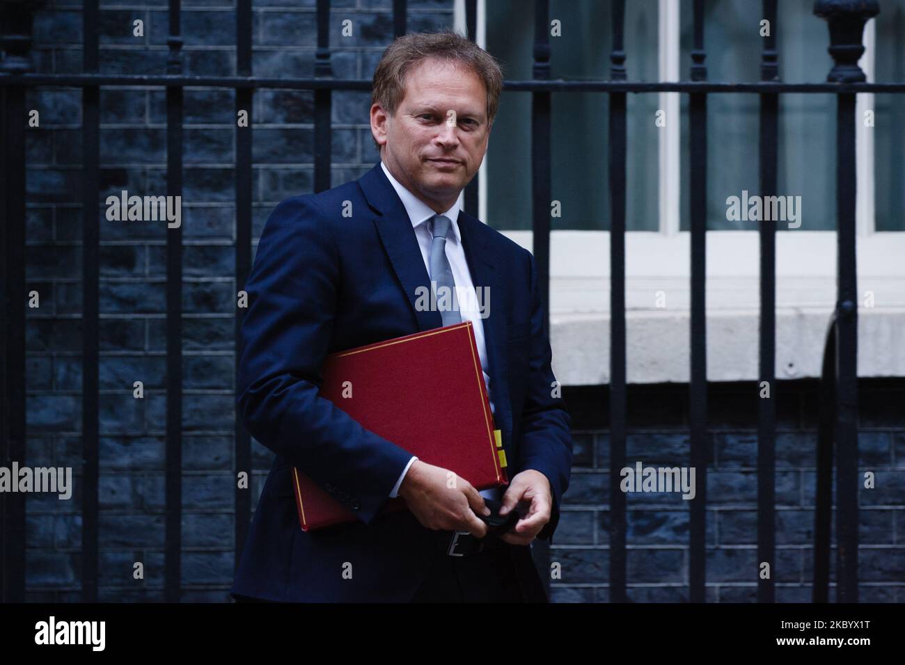 Der Minister für Verkehr, Grant Shapps, verlässt am 14. September 2020 die Downing Street 10 in London, England. (Foto von David Cliff/NurPhoto) Stockfoto
