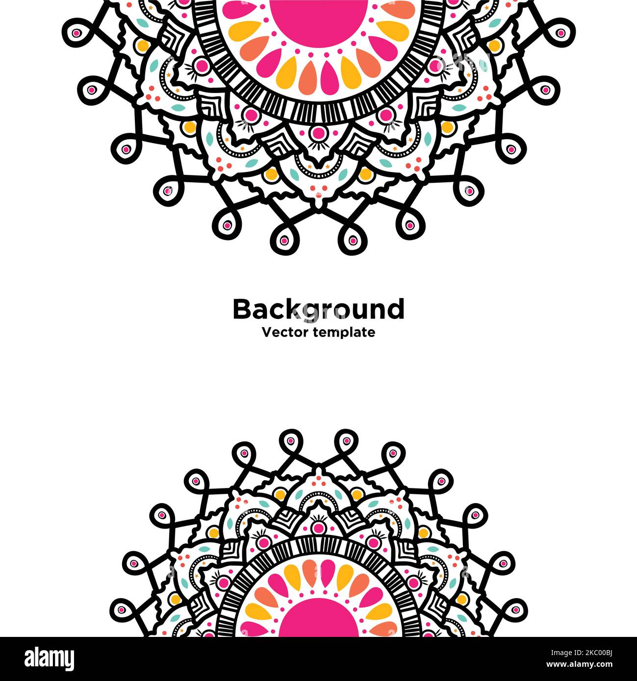 Eine Vektordarstellung eines nahtlosen Blumenmusters Stock Vektor