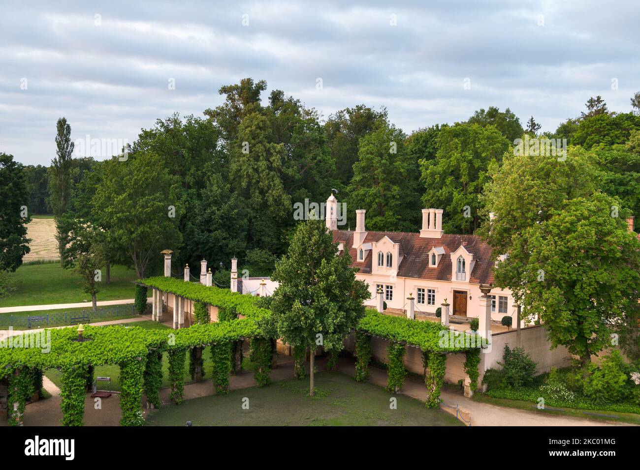 Schloss und Park branitz, cottbus, deutschland Stockfoto