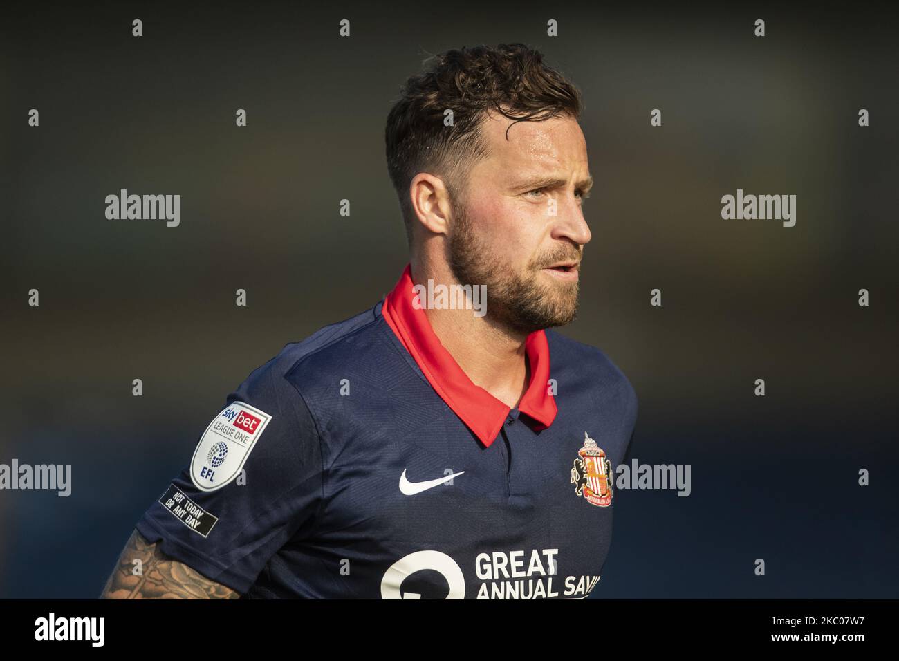 Chris Maguire von Sunderland während des Sky Bet League 1-Spiels zwischen Oxford United und Sunderland im Kassam Stadium, Oxford, England, am 19. Dezember 2020. (Foto von Leila Coker/MI News/NurPhoto) Stockfoto