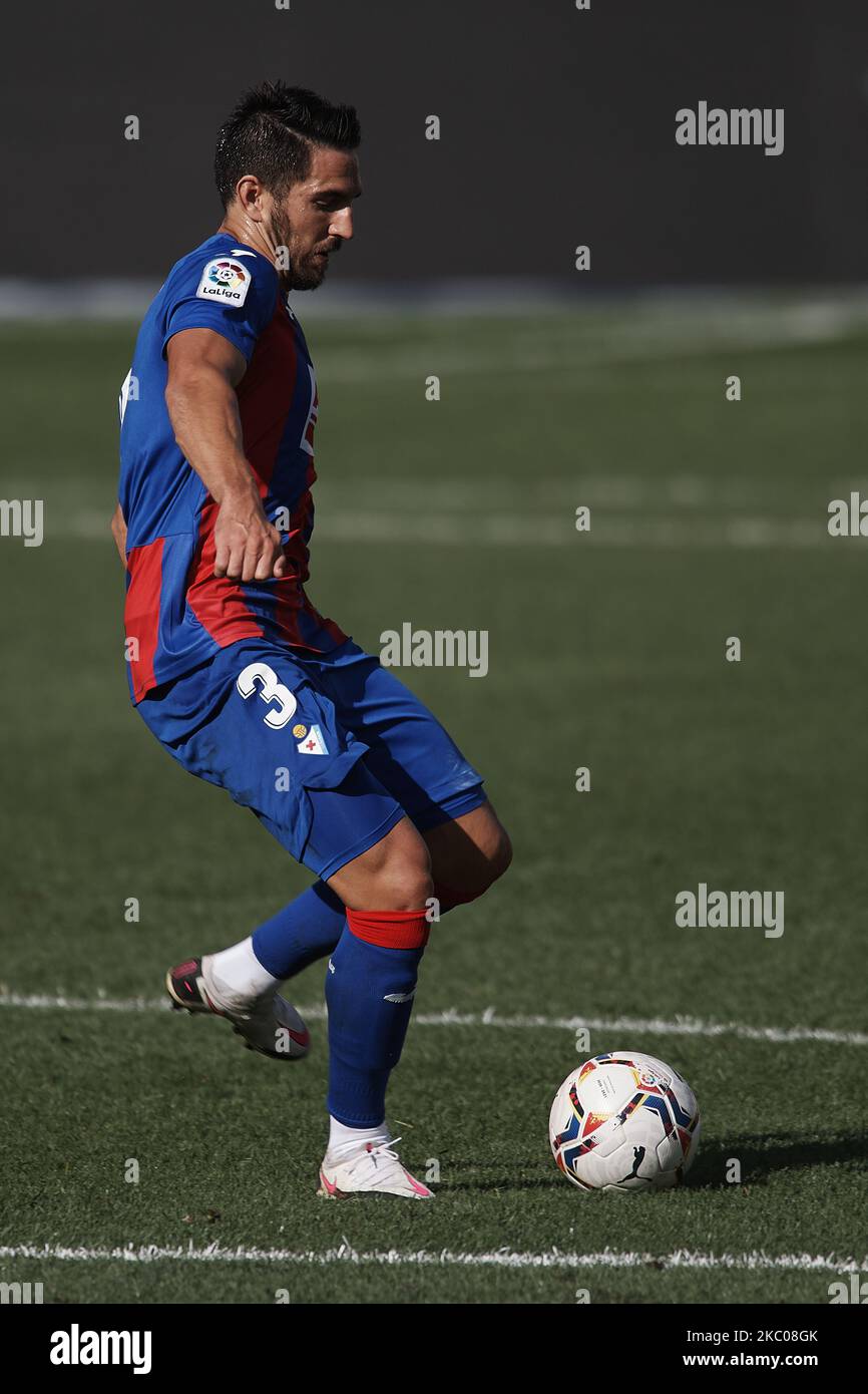 Pedro Bigas von Eibar hat beim La Liga Santander Spiel zwischen Villarreal CF und SD Eibar am 19. September 2020 im Estadio de la Ceramica in Villareal, Spanien, bestanden. (Foto von Jose Breton/Pics Action/NurPhoto) Stockfoto