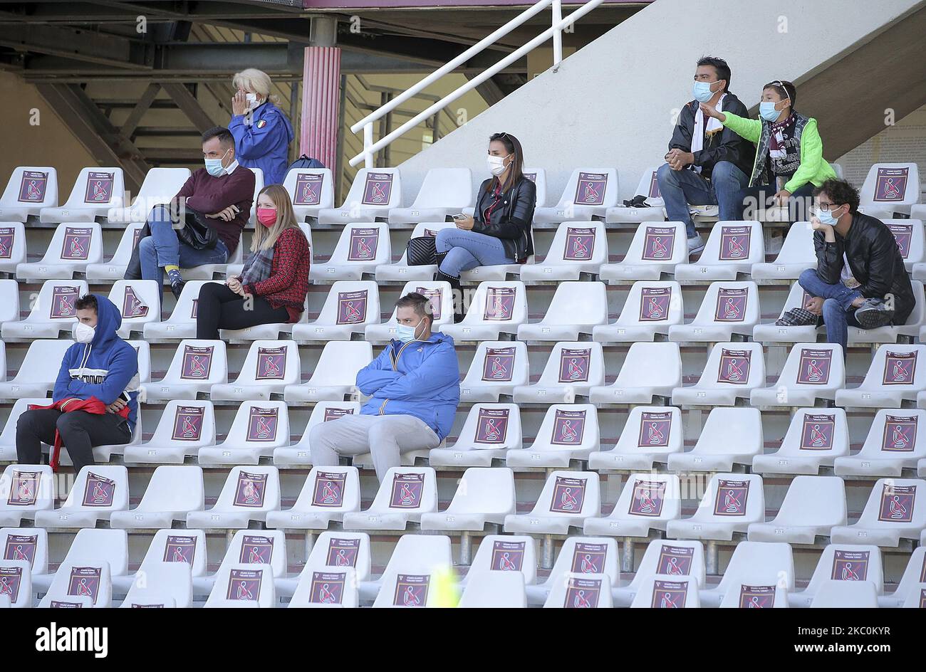 Fans während der Serie A Spiel zwischen Turin FC und Atalanta BC im Stadio Olimpico di Turin am 26. September 2020 in Turin, Italien. (Foto von Giuseppe Cottini/NurPhoto) Stockfoto