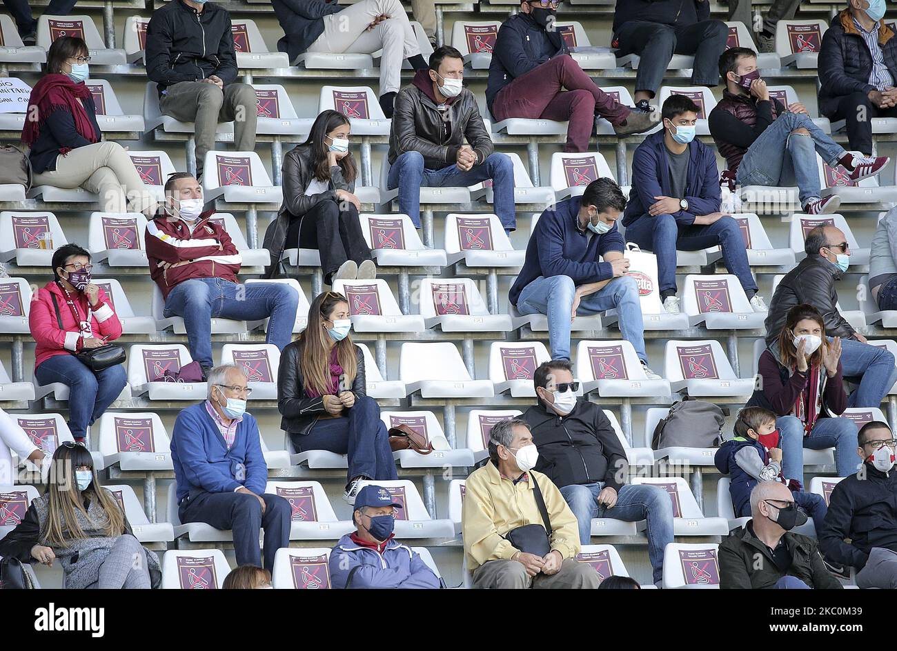 Fans während der Serie A Spiel zwischen Turin FC und Atalanta BC im Stadio Olimpico di Turin am 26. September 2020 in Turin, Italien. (Foto von Giuseppe Cottini/NurPhoto) Stockfoto