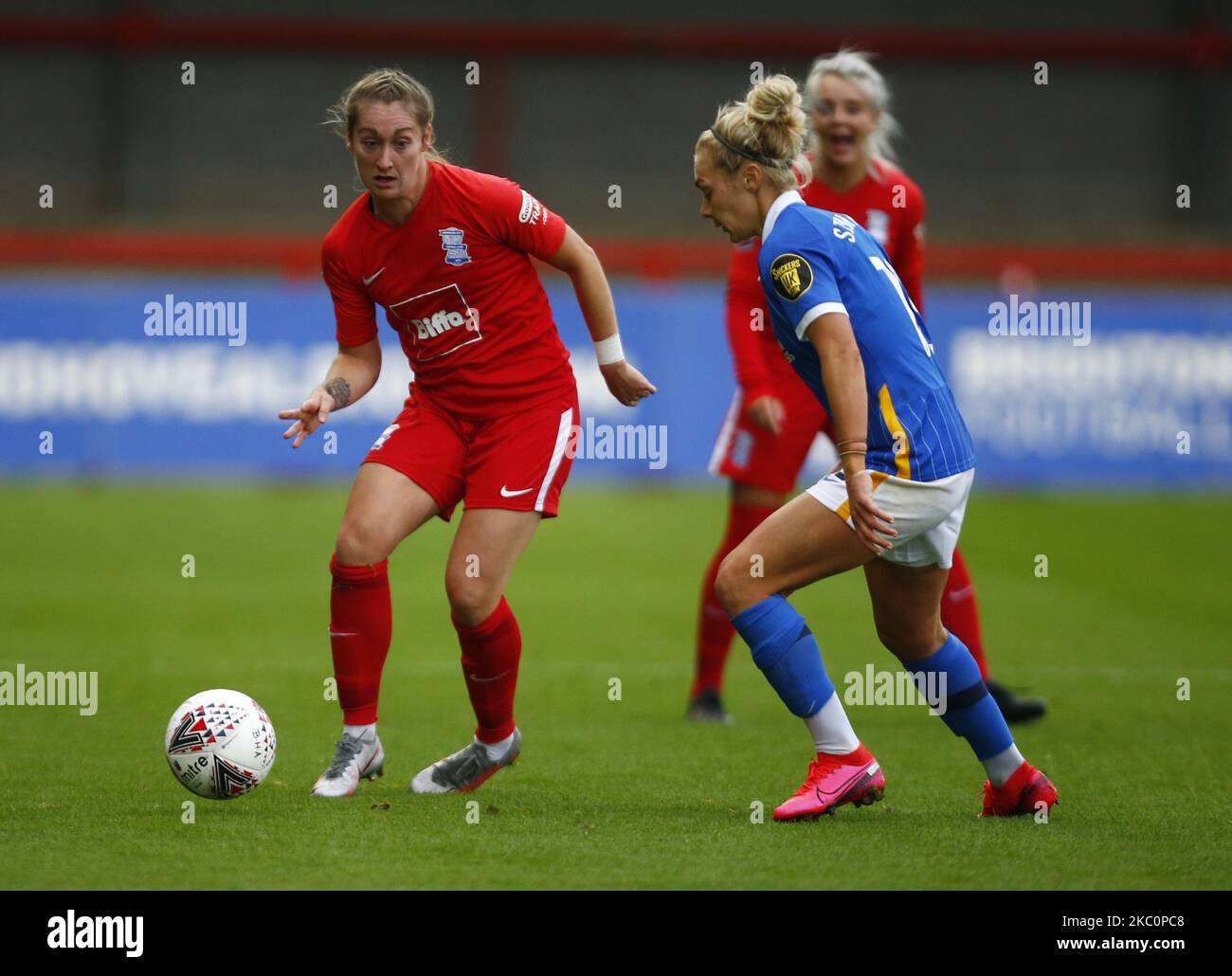 Claudia Walker vom Birmingham City LFC während des Vitality Women's FA Cup-Matches zwischen Brighton und Hove Albion Women und Birmingham City Women am 27. September 2020 im Broadfield Stadium in Crawley, England (Foto von Action Foto Sport/NurPhoto) Stockfoto