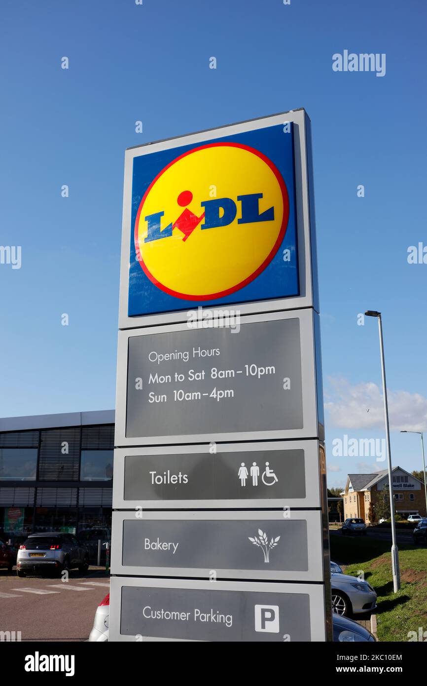 Lidl Supermarkt Stockfoto