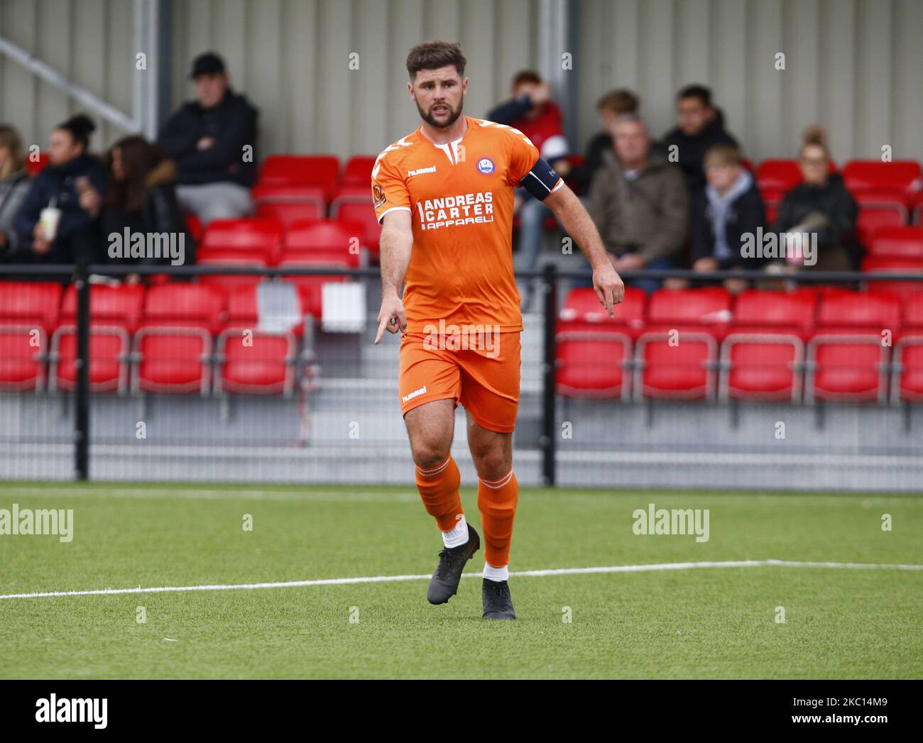 Lewis Ferrell von Braintree Town beim FA Cup Qualifying - zweite Runde zwischen Hashtag United und Braintree Town im Len Salmon Stadium, Bowers und Pitsea FC, Pitsea, Großbritannien, am 03.. Oktober 2020 (Foto by Action Foto Sport/NurPhoto) Stockfoto