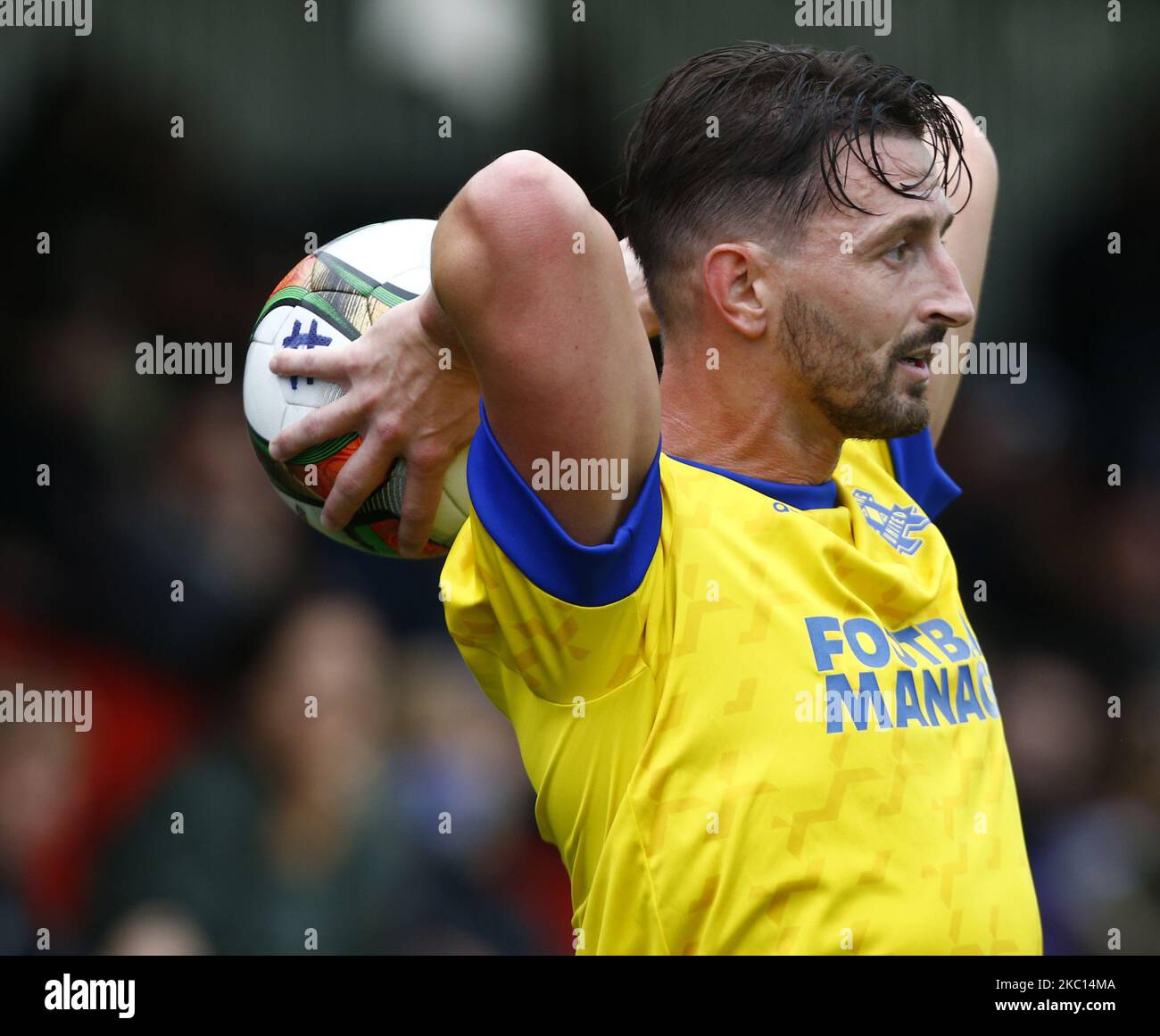 Daniel Smith von Hashtag United beim FA Cup Qualifying - zweite Runde zwischen Hashtag United und Braintree Town im Len Salmon Stadium, Bowers und Pitsea FC, Pitsea, Großbritannien, am 03.. Oktober 2020 (Foto by Action Foto Sport/NurPhoto) Stockfoto