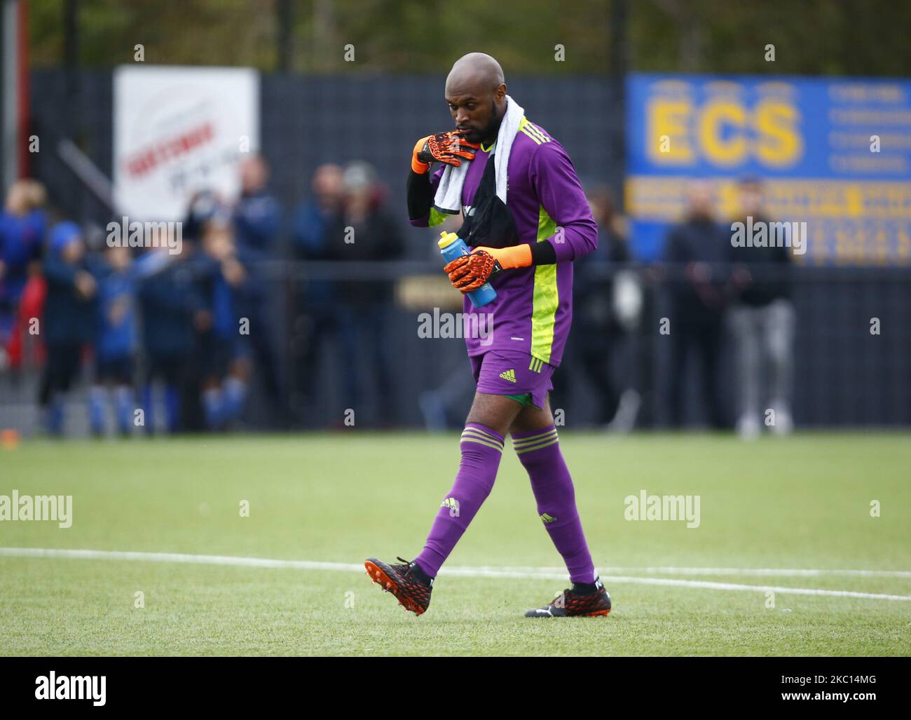 Antony Page von Hashtag United beim FA Cup Qualifying - zweite Runde zwischen Hashtag United und Braintree Town im Len Salmon Stadium, Bowers und Pitsea FC, Pitsea, Großbritannien am 03.. Oktober 2020 (Foto by Action Foto Sport/NurPhoto) Stockfoto