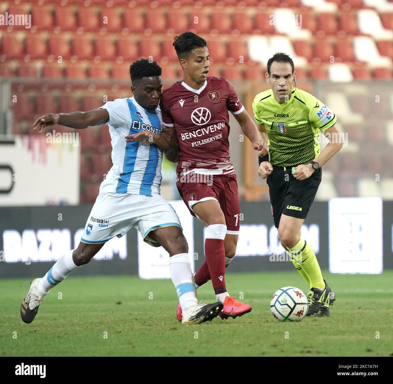 Hachim Mastour von Reggina 1914 während des Spiels der Serie B zwischen Reggina 1914 und Pescara Calcio am 3. Oktober 2020 Stadion 'Oreste Granillo' in Reggio Calabria, Italien (Foto von Gabriele Marichiolo/NurPhoto) Stockfoto