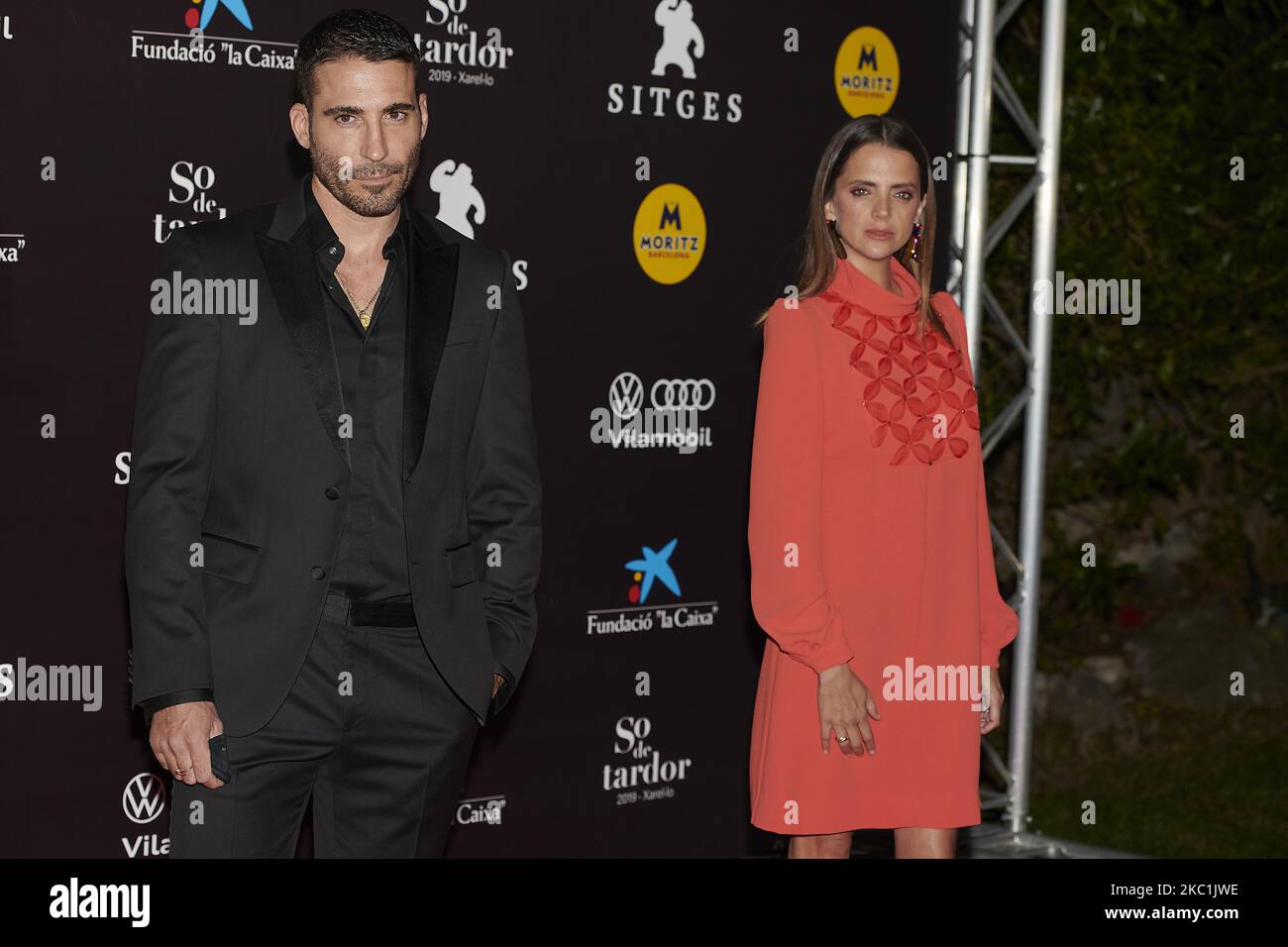 Miguel Angel Silvestre, Macarena Gomez nimmt am 11. Oktober 2020 am Filmfestival „30 Montedas“ von Sitges Red Carpet im Gran Melia Hotel in Sitges, Spanien, Teil. (Foto von Carlos Dafonte/NurPhoto) Stockfoto