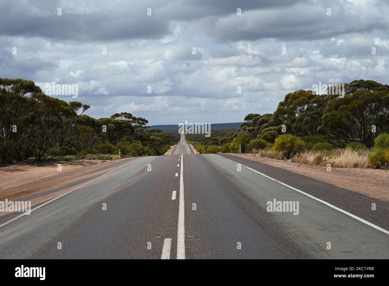 Wir reisten durch das australische Outback Stockfoto