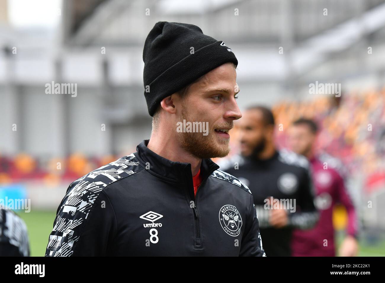 Mathias Jensen beim Sky Bet Championship-Spiel zwischen Brentford und Coventry City im Brentford Community Stadium am 17. Oktober 2020 in Brentford, England. (Foto von MI News/NurPhoto) Stockfoto