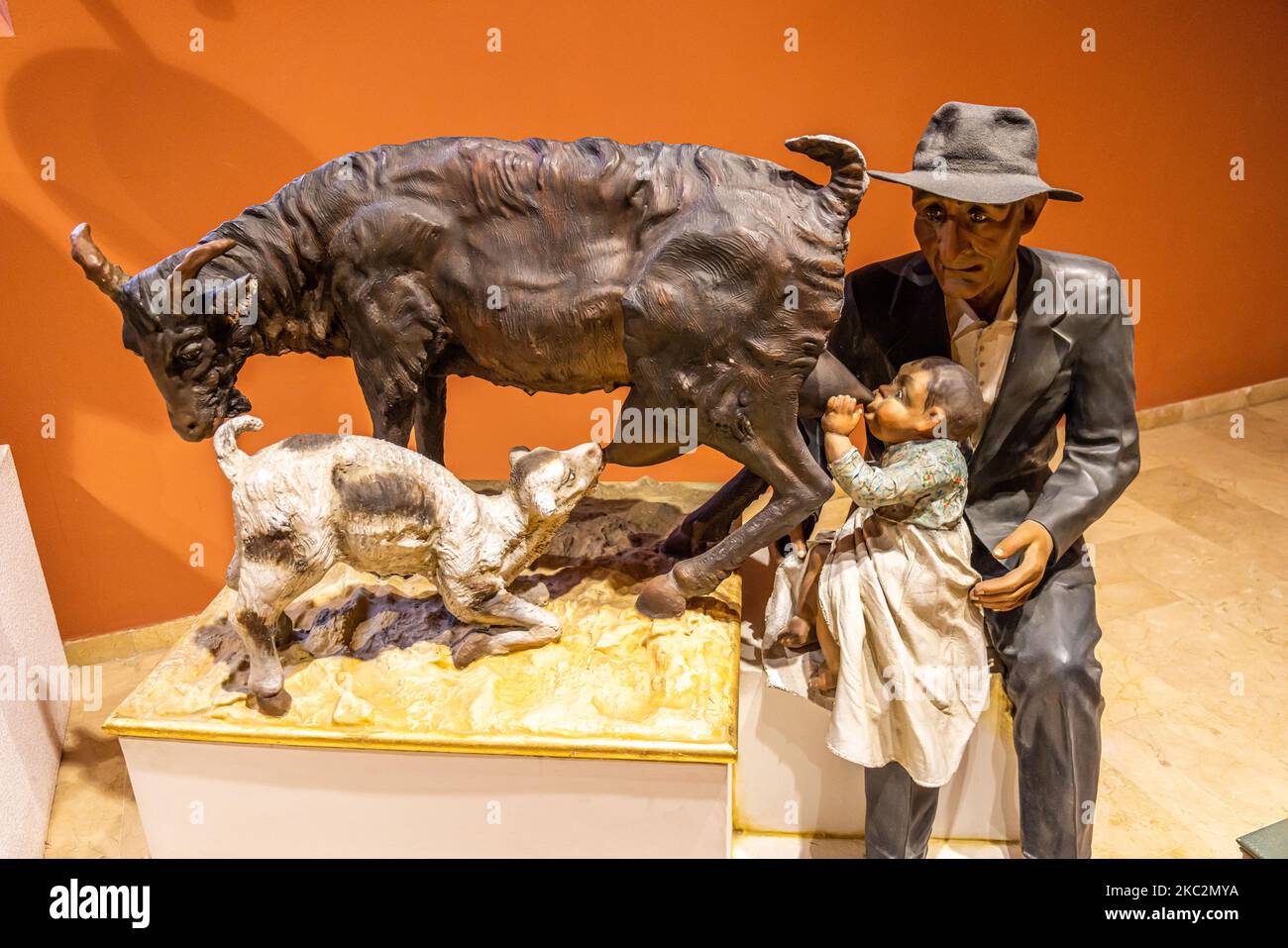 1962 begnadigt Falla 'Milk Brothers' Museu Faller de València, Spanien Stockfoto
