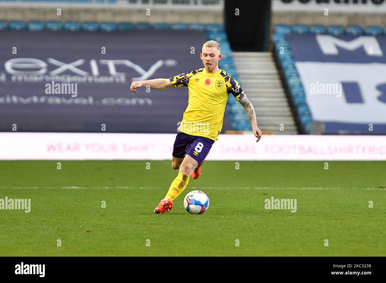 Lewis O'Brien während des Sky Bet Championship-Spiels zwischen Millwall und Huddersfield Town am 31. Oktober 2020 im The Den in London, England. (Foto von MI News/NurPhoto) Stockfoto