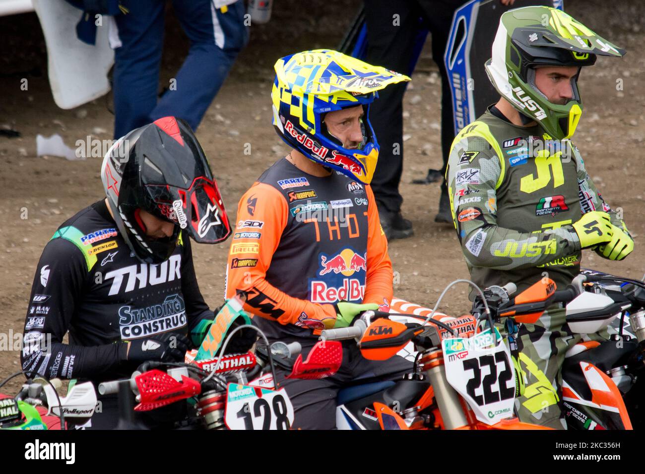 Antonio Cairoli #222 (ITA) in KTM von Red Bull KTM Factory Racing während des MXGP World Championship 2020 Race of Grand Prix of Trentino, Italien, am 1. November 2020 in Pietramurata, Italien (Foto: Massimo Bertolini/NurPhoto) Stockfoto