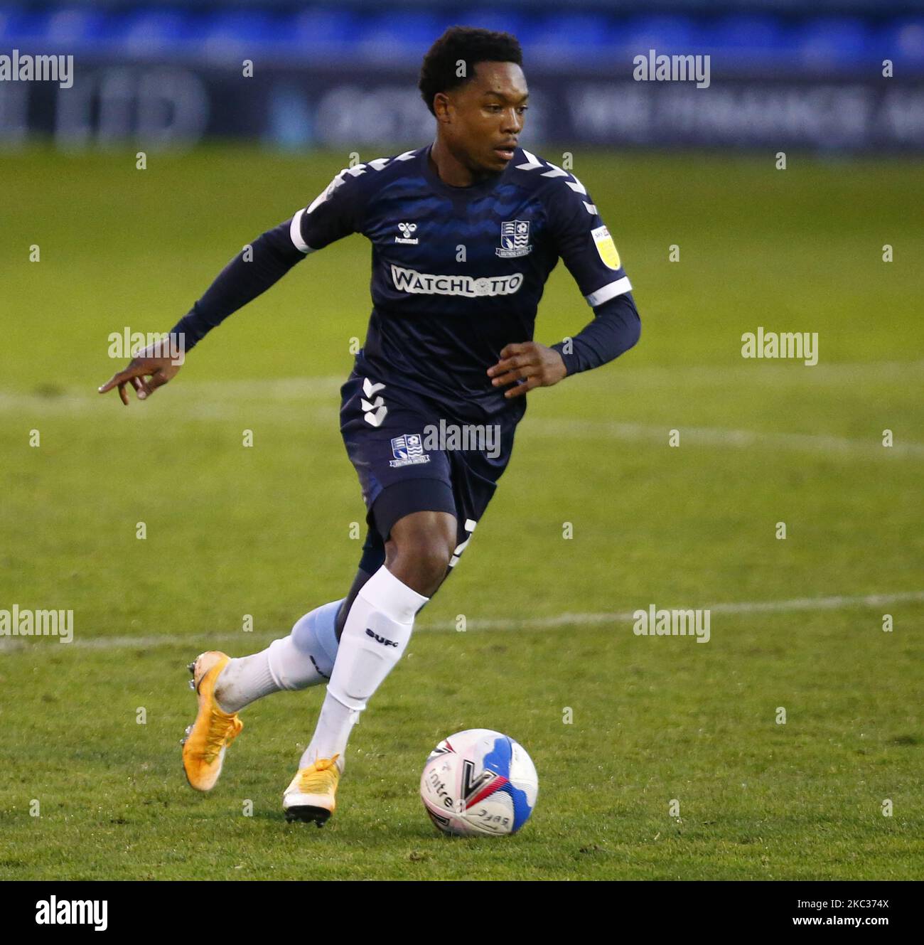 Ashley Nathaniel-George von Southend Vereinigte sich während der Liga zwei zwischen Southend United und Port Vale im Roots Hall Stadium, Southend, Großbritannien am 31.. Oktober 2020 (Foto by Action Foto Sport/NurPhoto) Stockfoto