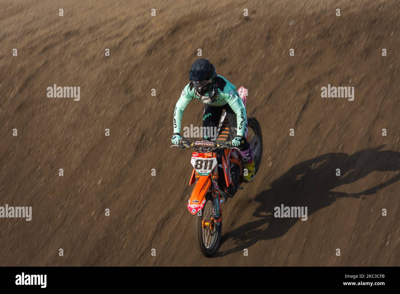 Sterry Adam #811 (GBR) Bobryshev Evgeny Racing Team in Aktion während des MXGP World Championship 2020 Race of Grand Prix von Pietramurata, Italien, am 4. November 2020 in Pietramurata, Italien (Foto von Massimo Bertolini/NurPhoto) Stockfoto