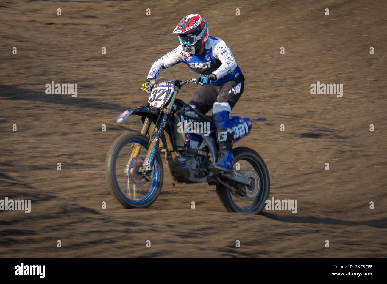 Bernardini Samuele #321 (ITA) Ghidinelli Racing Team in Aktion während des MXGP World Championship 2020 Race of Grand Prix von Pietramurata, Italien, am 4. November 2020 in Pietramurata, Italien (Foto von Massimo Bertolini/NurPhoto) Stockfoto