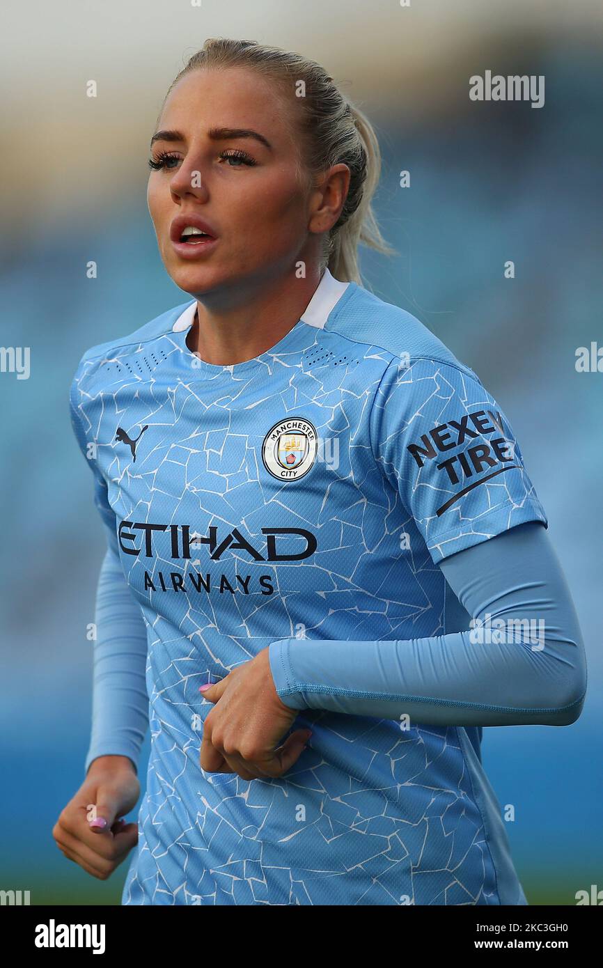 Alex Greenwood von der Stadt während des Spiels der Barclays FA Women's Super League zwischen Manchester City und Bristol City im Academy Stadium, Manchester, am Samstag, den 7.. November 2020. (Foto von Chris Donnelly/MI News/NurPhoto) Stockfoto