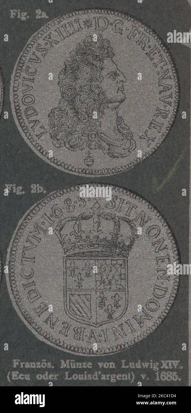 Antiker numismatischer illustrierter Katalog aus dem 19. Jahrhundert