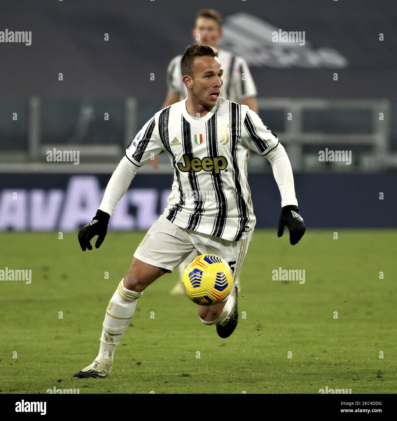 Arthur von Juventus in Aktion während der Serie Ein Spiel zwischen Juventus und Cagliari Calcio im Allianz Stadium am 21. November 2020 in Turin, Italien. (Foto von Giuseppe Cottini/NurPhoto) Stockfoto