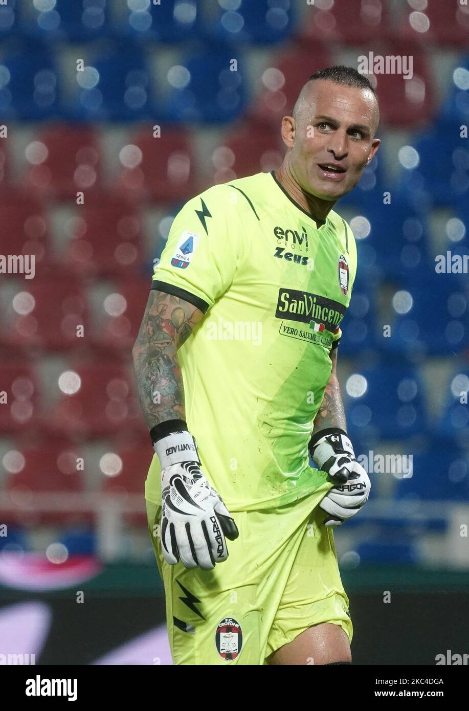 Pepe Reina von der SS Lazio während der Serie Ein Spiel zwischen FC Crotone und SS Lazio am 21. November 2020 Stadion 'Ezio Scida' in Crotone, Italien (Foto von Gabriele Maricchiolo/NurPhoto) Stockfoto
