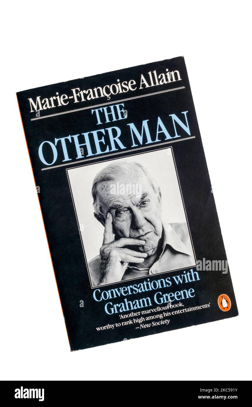 Ein Taschenbuch von Marie-Francoise Allain von The Other man Conversations with Graham Greene. Stockfoto