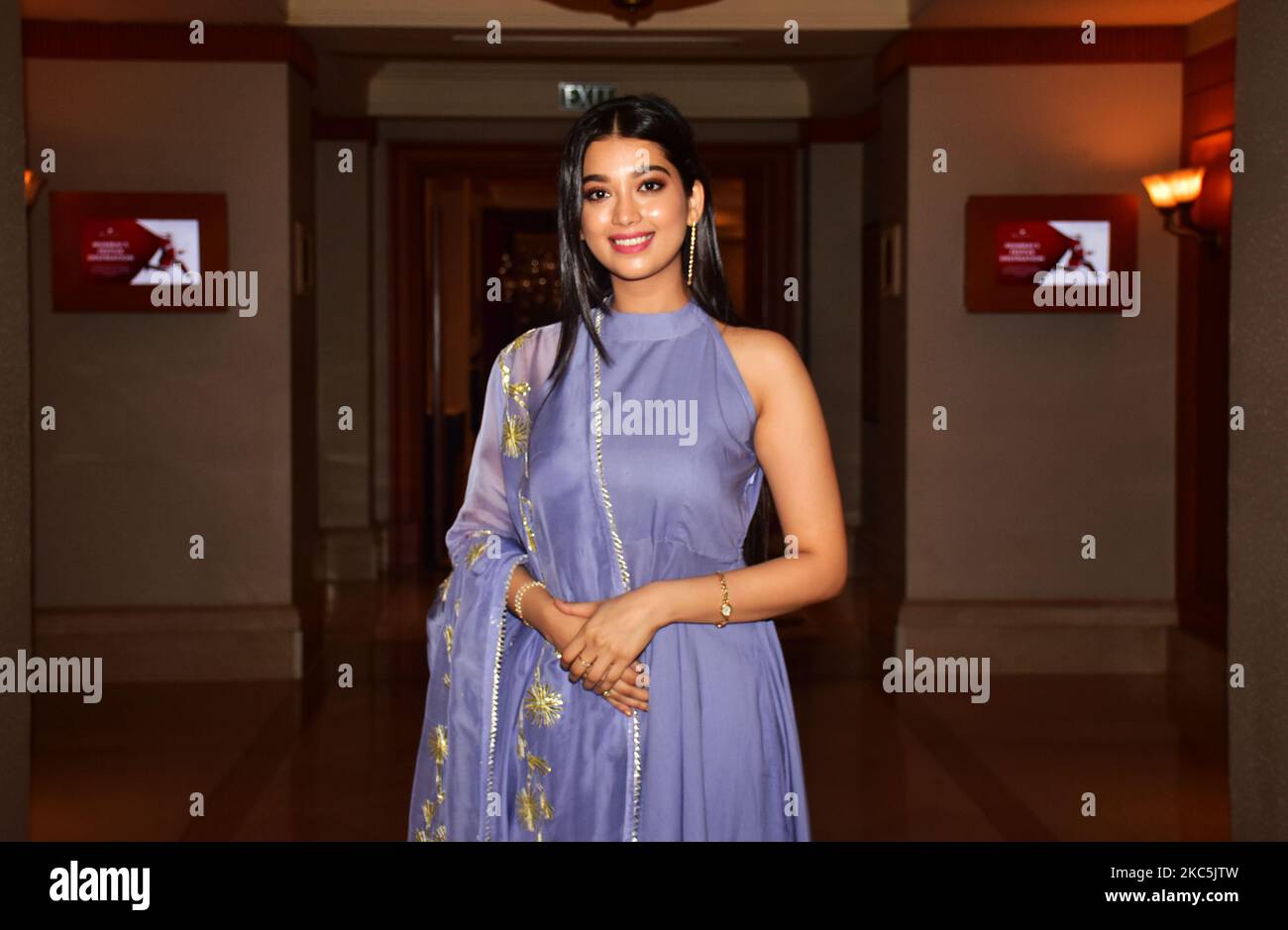 Digangana Suryavanshi während des Teaser-Launch des Films „The Battle of Bhima Koregaon“ am 10. Dezember 2020 im Hotel JW Marriott, Juhu in Mumbai, Indien. (Foto von Azhar Khan/NurPhoto) Stockfoto