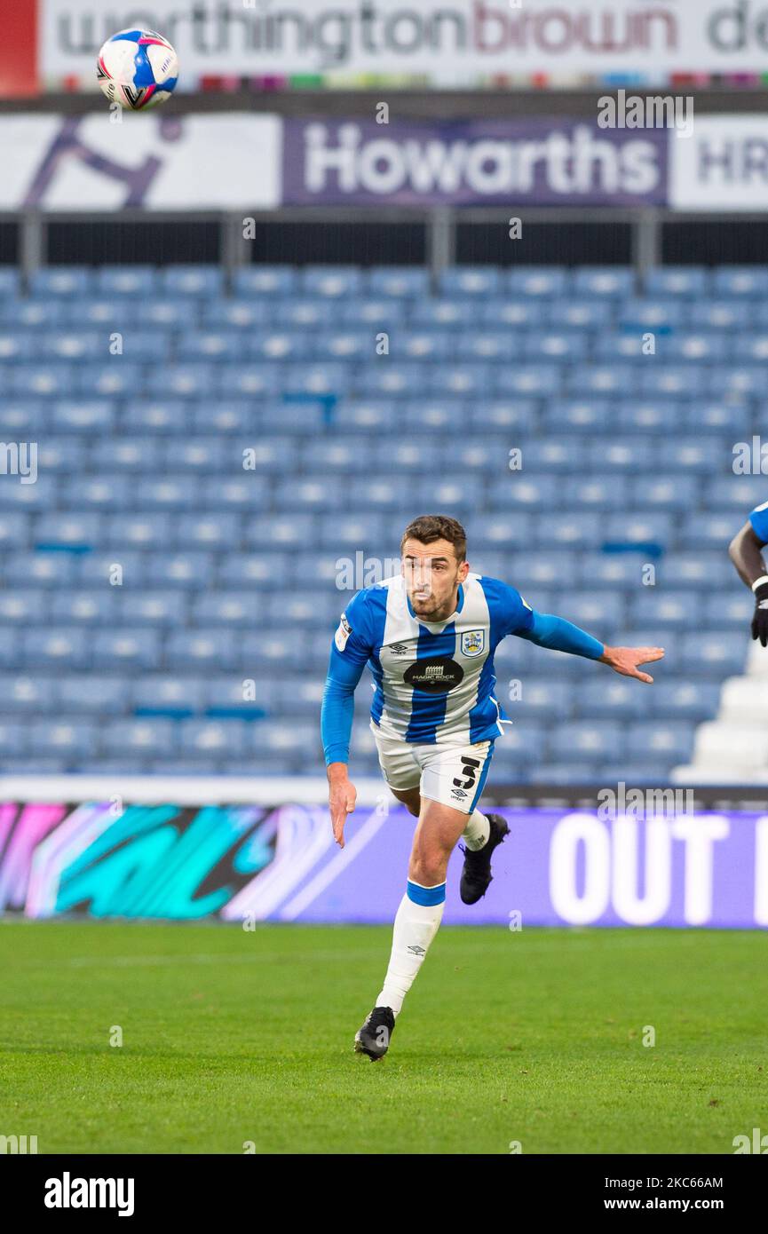 Leigh Doughty, der Schiedsrichter, während des Sky Bet Championship-Spiels zwischen Huddersfield Town und Watford im John Smith's Stadium, Huddersfield am Samstag, dem 19.. Dezember 2020. (Foto von Pat Scaasi/MI News/NurPhoto) Stockfoto