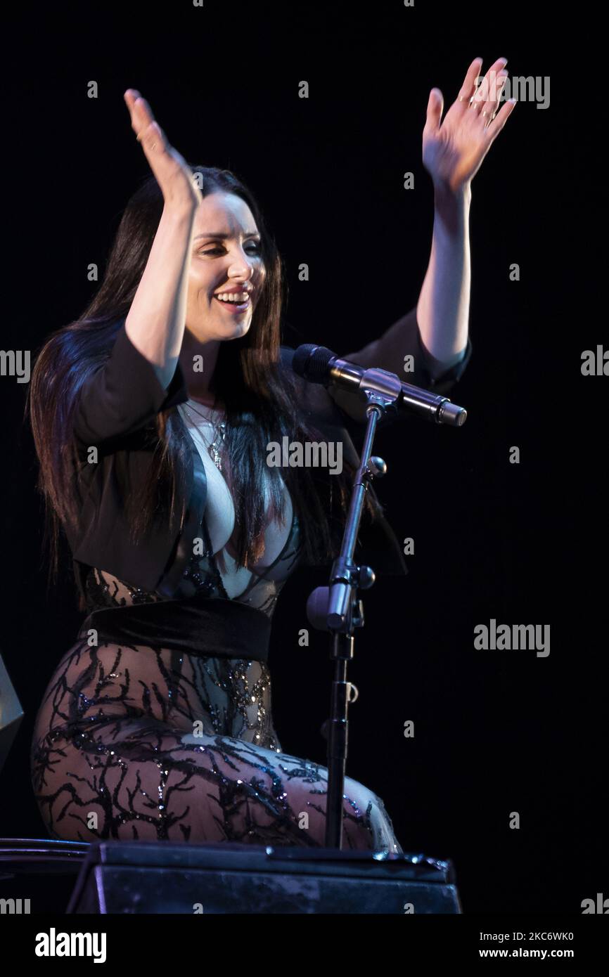 Die spanische Sängerin Mala Rodriguez spielt am 03. Januar 2020 auf der Bühne des Madrider Brillante Festivals im Teatro La Latina in Madrid, Spanien. (Foto von Oscar Gonzalez/NurPhoto) Stockfoto