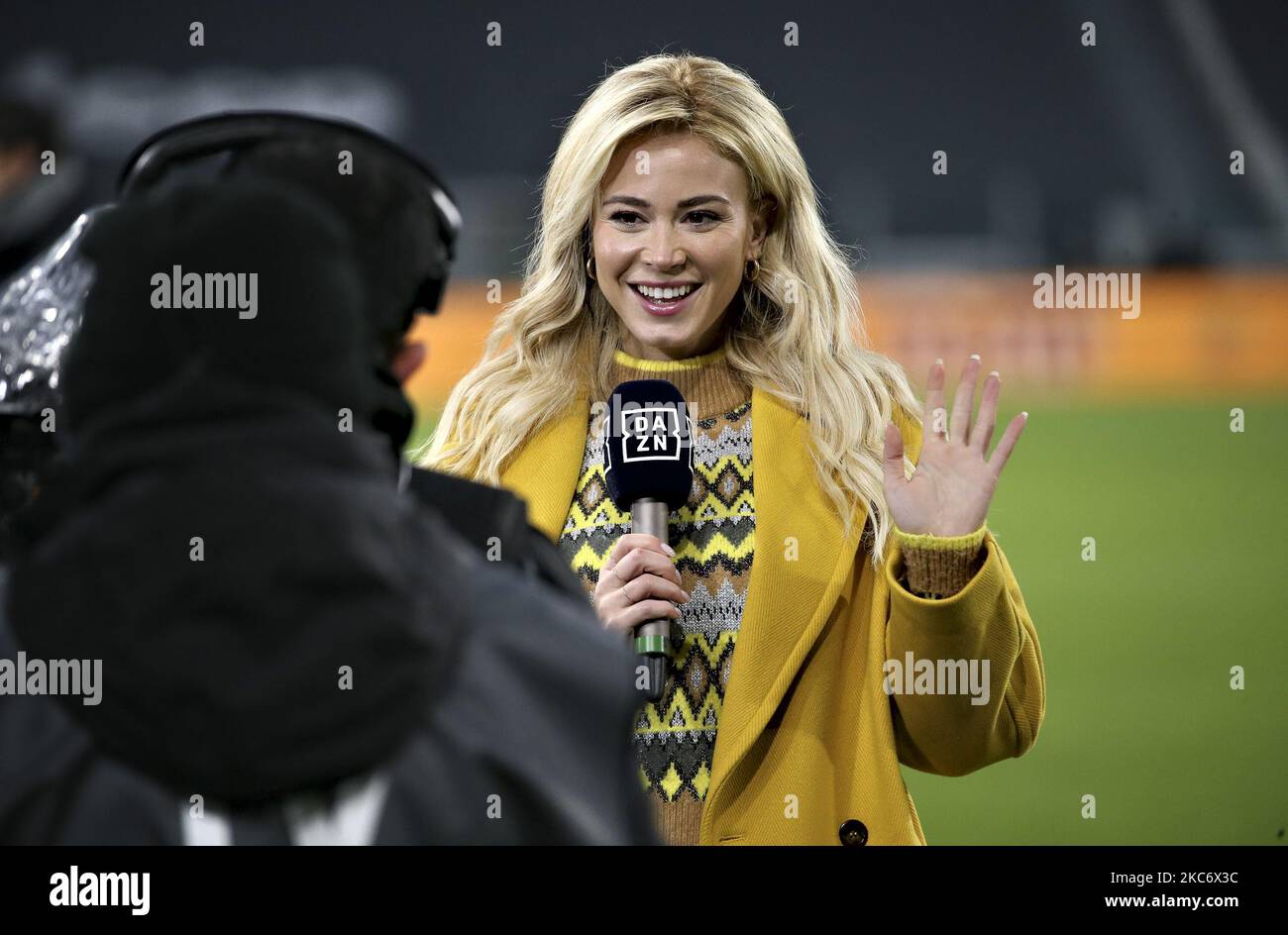 Diletta Leotta nimmt am 03. Januar 2021 im Allianz Stadium in Turin, Italien, am Spiel der Serie A zwischen Juventus und Udinese Calcio Teil. (Foto von Giuseppe Cottini/NurPhoto) Stockfoto