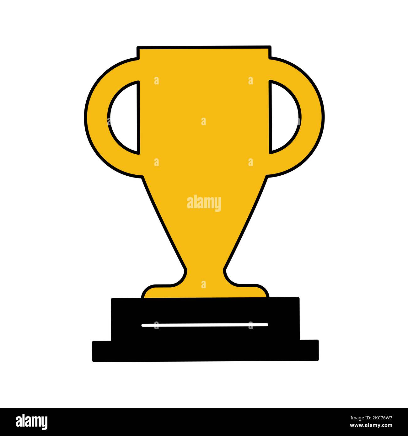 Gewinner der Trophäe „Golden Cup“. Gold Symbol Preis Fußball Team Champion Vektor. Gelber Sieg Sport Metall Hintergrund. Grafik zum Erfolg im Wettbewerb. F Stock Vektor