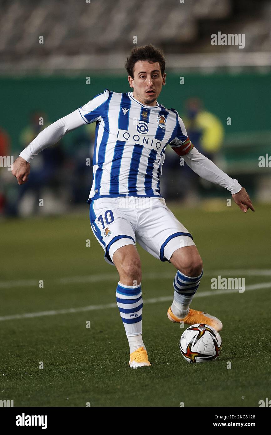Mikel Oyarzabal von Real Sociedad hat am 13. Januar 2021 im Estadio