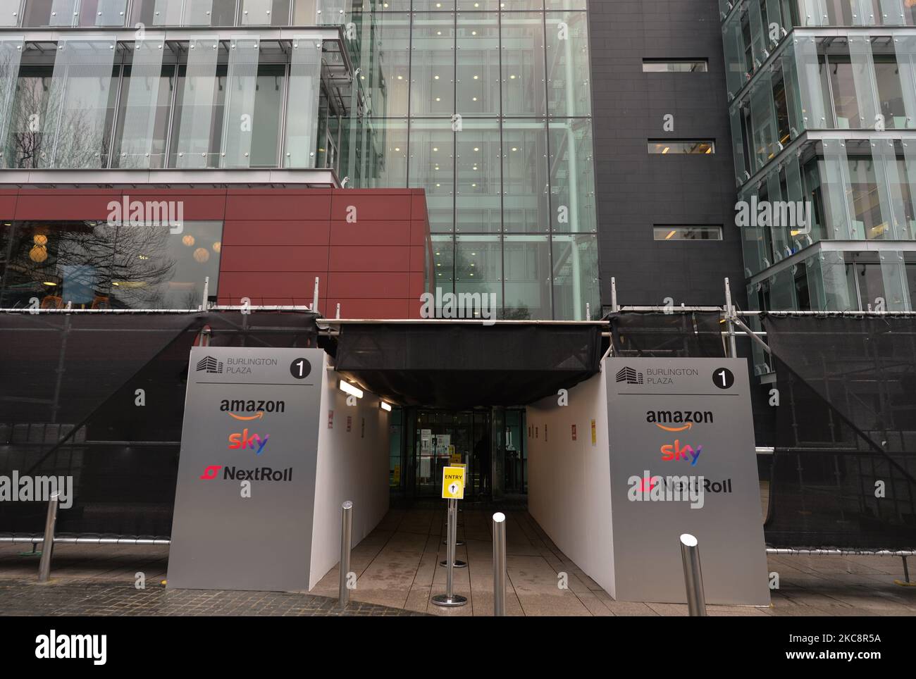 Amazon Irland - Shackleton Büro in Dublin gesehen während der Stufe 5 Covid-19 Sperre. Am Freitag, den 5. Februar 2021, in Dublin, Irland. (Foto von Artur Widak/NurPhoto) Stockfoto