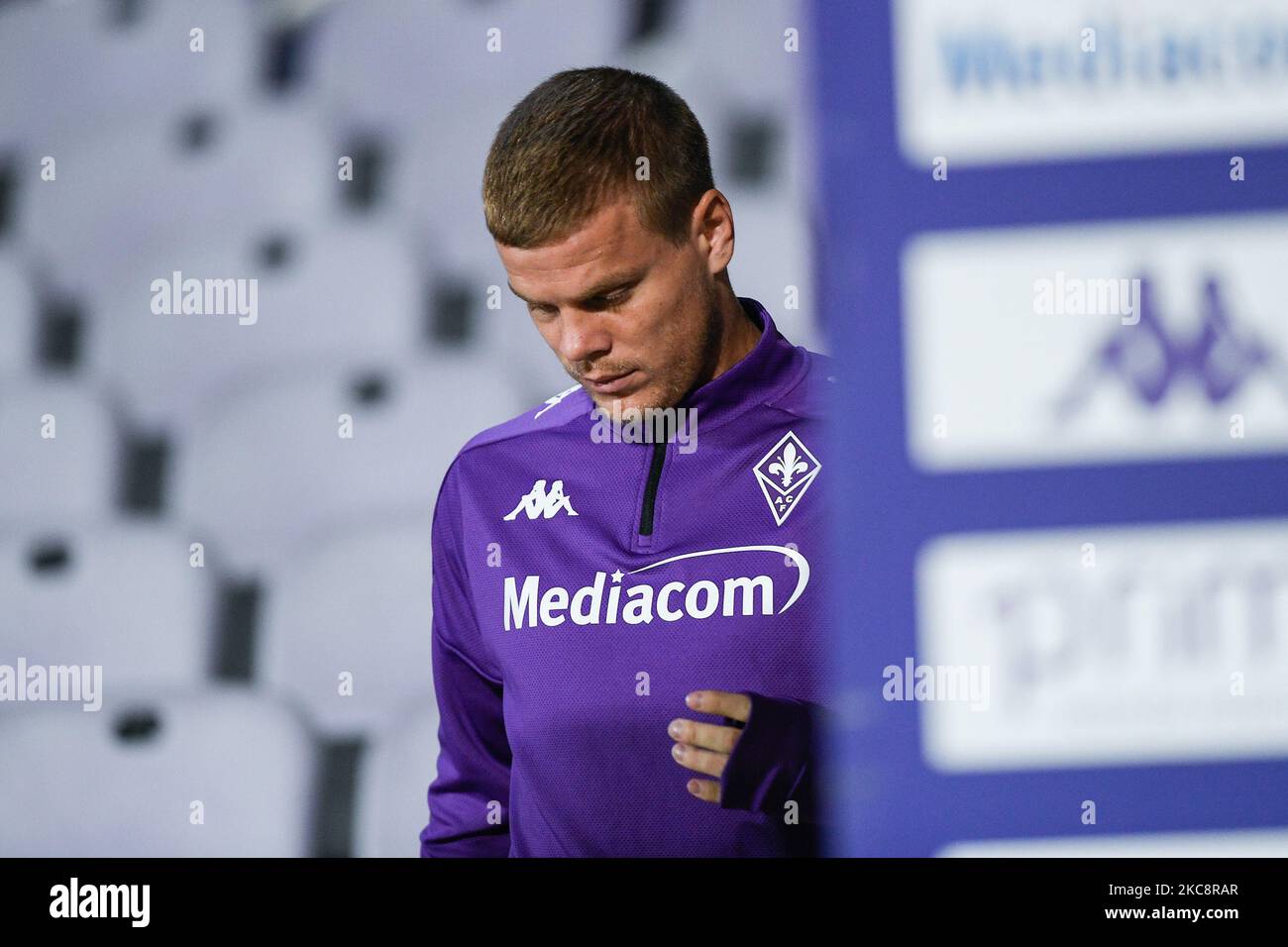 Aleksandr Kokorin von ACF Fiorentinabeim Spiel der Serie A zwischen ACF Fiorentina und FC Internazionale im Stadio Artemio Franchi, Florenz, Italien, am 5. Februar 2021. (Foto von Giuseppe Maffia/NurPhoto) Stockfoto