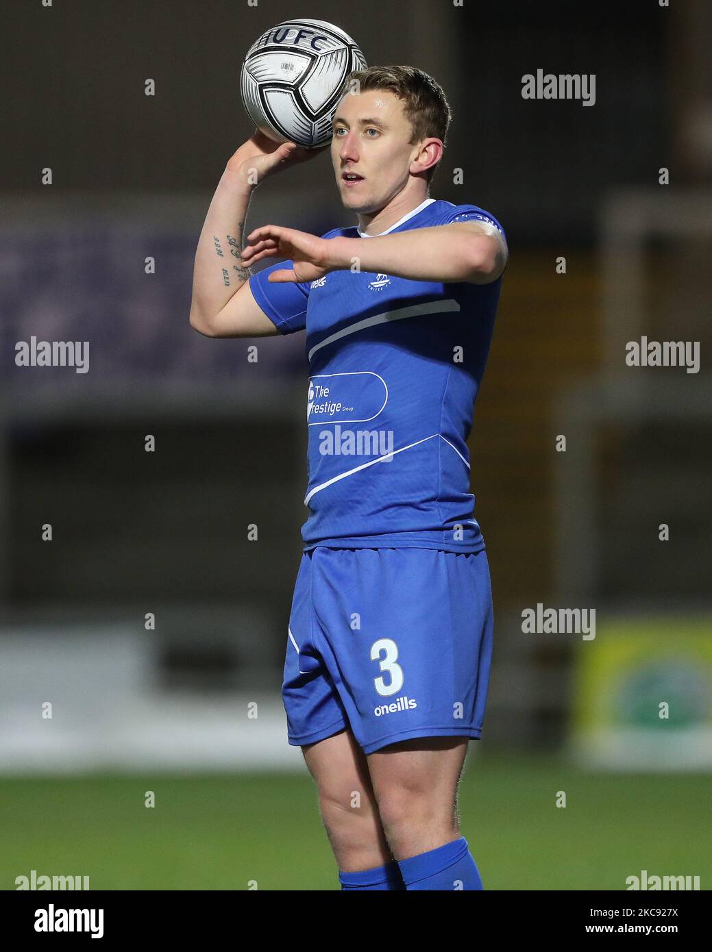 David Ferguson von Hartlepool United beim Vanarama National League-Spiel zwischen Hartlepool United und Solihull Moors am Dienstag, den 9.. Februar 2021 im Victoria Park, Hartlepool. (Foto von Mark Fletcher/MI News/NurPhoto) Stockfoto