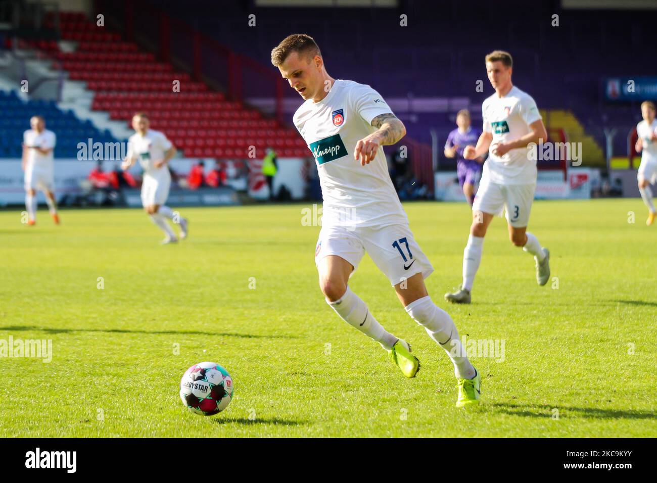 Florian Pick von 1. Der FC Heidenheim läuft beim zweiten Bundesliga