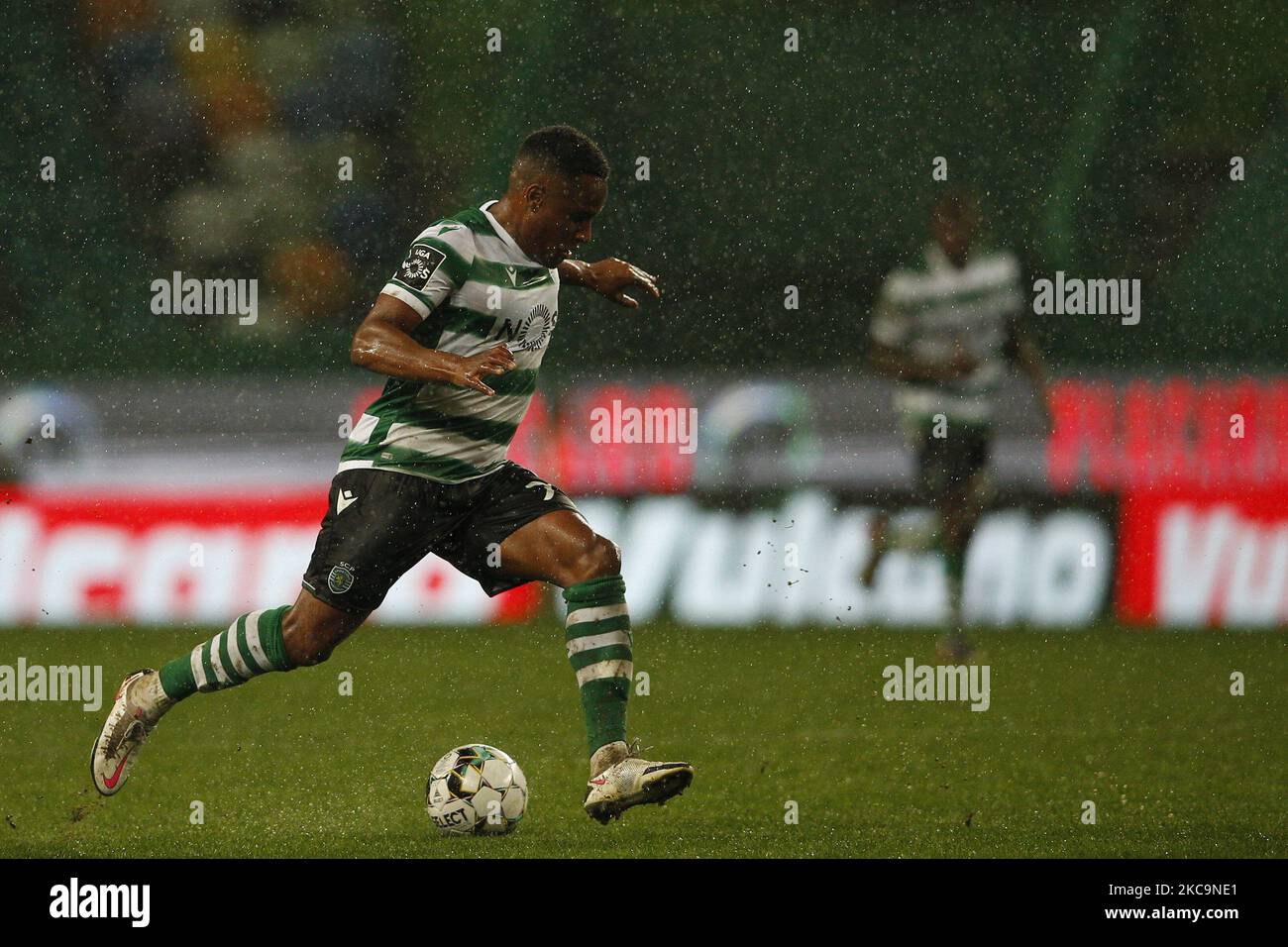 Jovane Cabral in Aktion während des Spiels für die Liga NOS zwischen Sporting CP und Portimonense SC, im Estdio de Alvalade, Lissabon, Portugal, 20. Februar, 2021 (Foto von JoÃ£o Rico/NurPhoto) Stockfoto