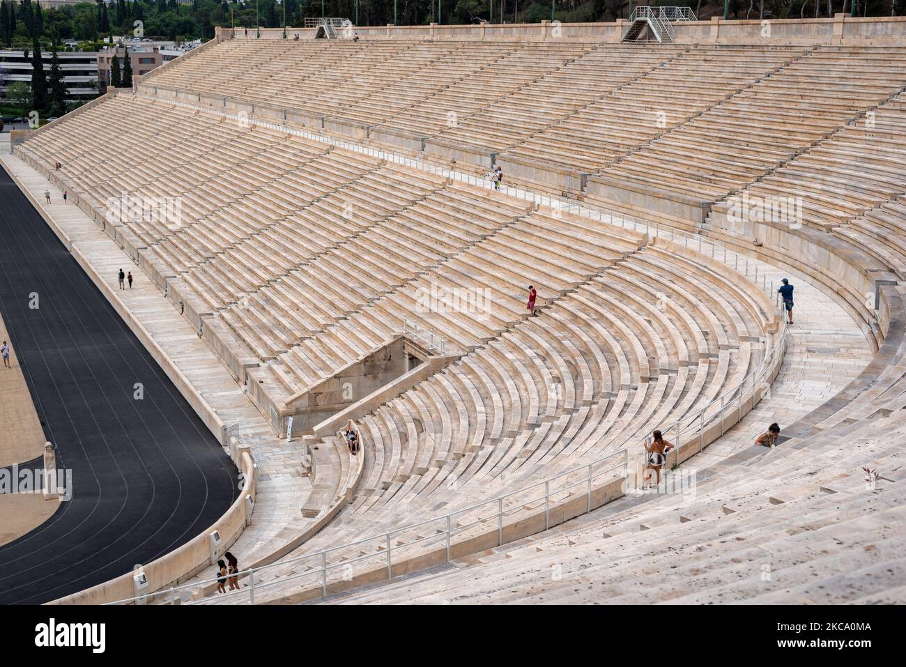 Athen, Griechenland - Blick auf das Panathinaiko-Stadion. Stockfoto