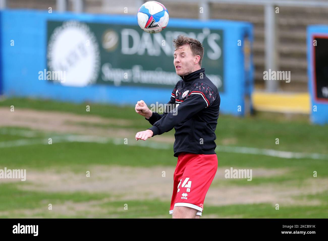 Tony Craig von Barrow während des Sky Bet League 2-Spiels zwischen Barrow und Crawley Town in der Holker Street, Barrow-in-Furness am Samstag, den 20.. März 2021. (Foto von Mark Fletcher/MI News/NurPhoto) Stockfoto