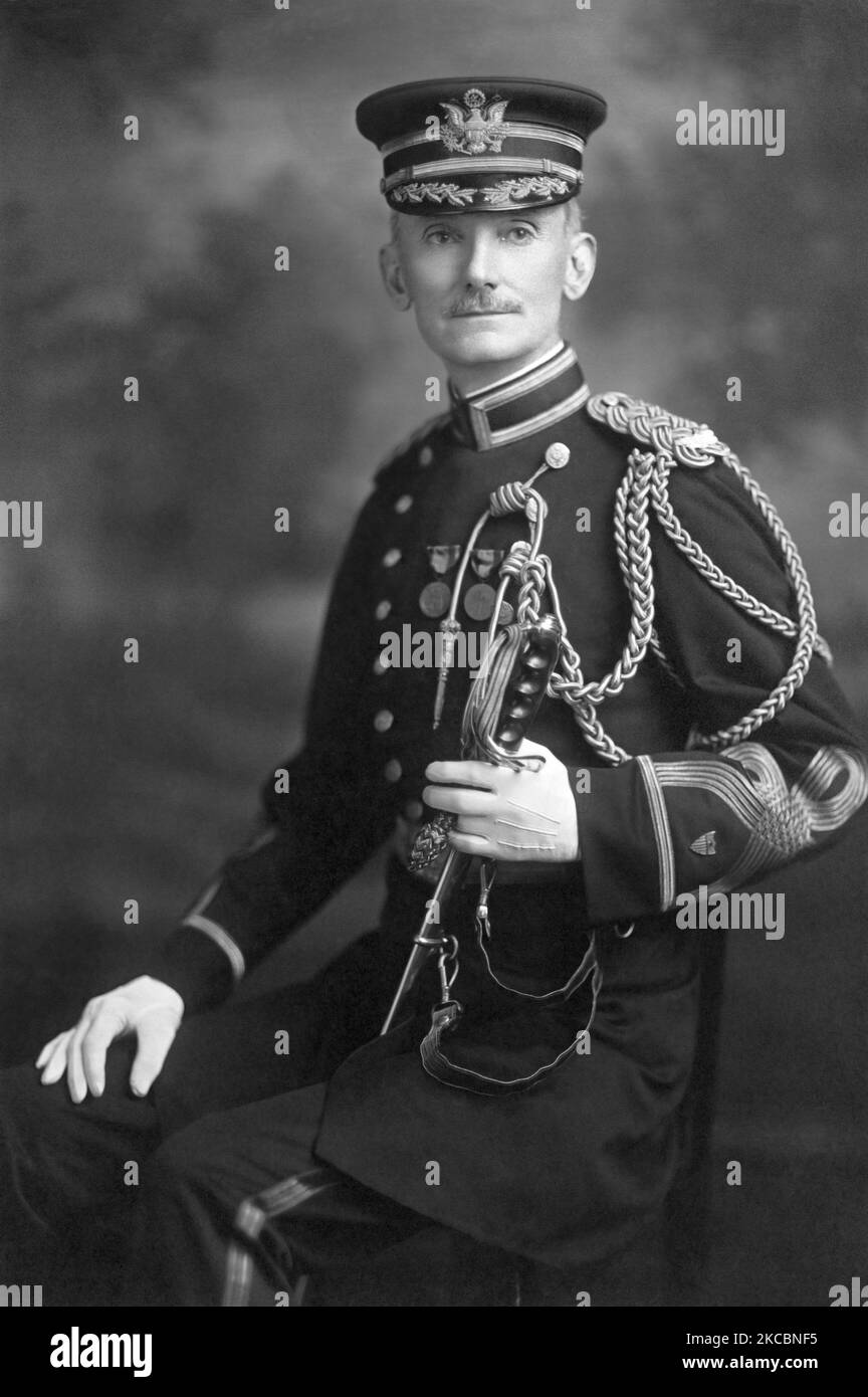 Porträt des Generalmajors Henry Pinckney McCain. Stockfoto
